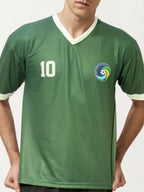 V Neck Printed Jersey