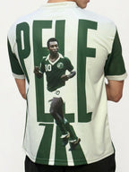 V Neck Printed Jersey