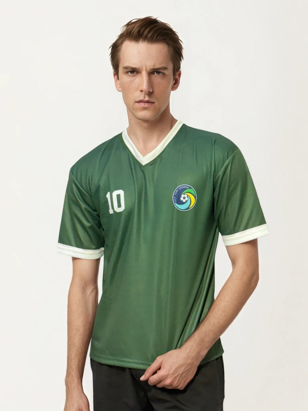 V Neck Printed Jersey