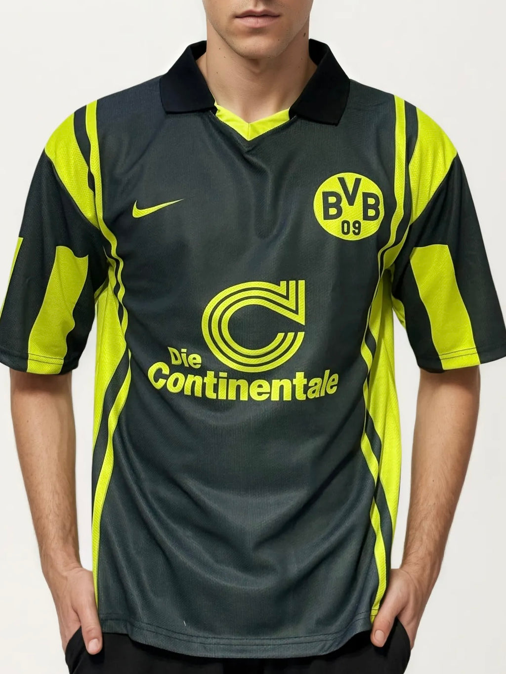 V Neck Collar Printed Jersey