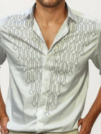 White Embellished Shirt