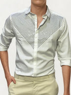 White Embellished Shirt