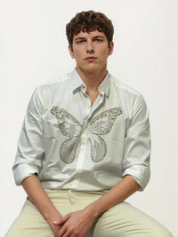 White Embellished Shirt