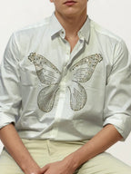 White Embellished Shirt
