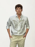 White Embellished Shirt