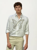 White Embellished Shirt