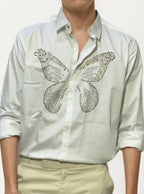 White Embellished Shirt