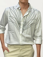 White Embellished Shirt