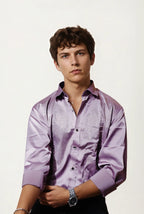 Onion-Pink Stone-Work Party Wear Shirt