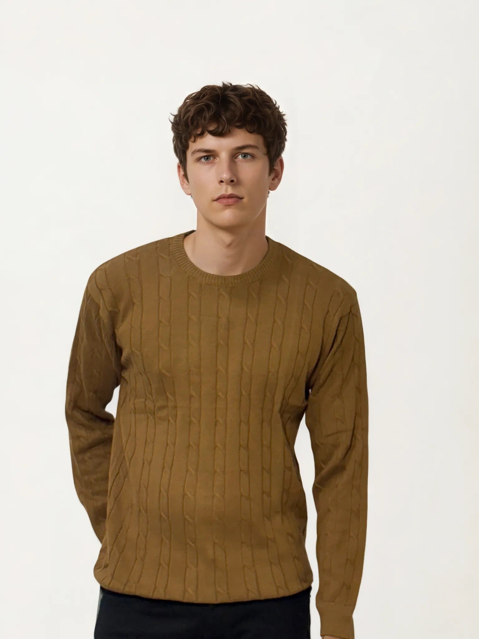 Knitted Brown T-Shirt