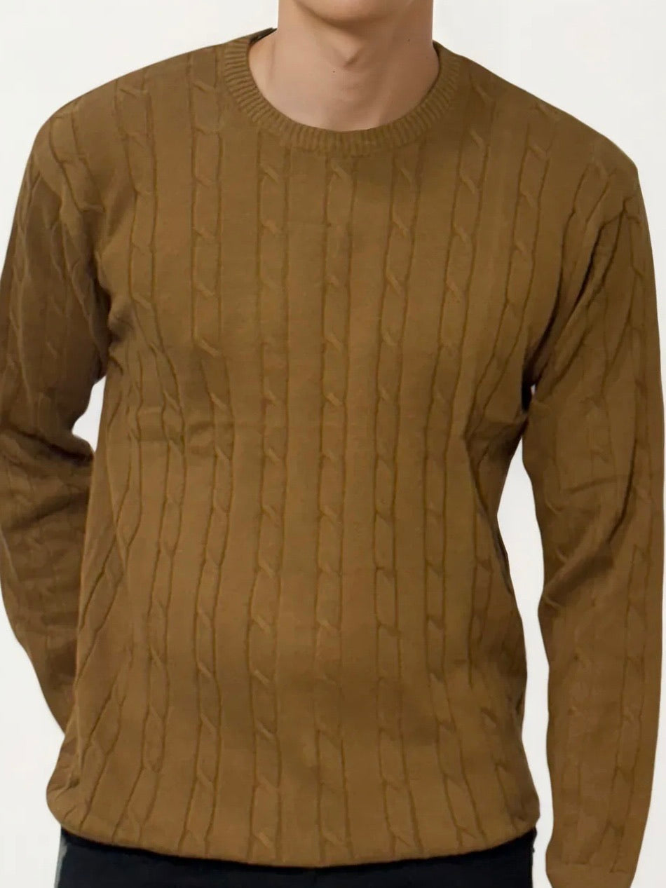 Knitted Brown T-Shirt