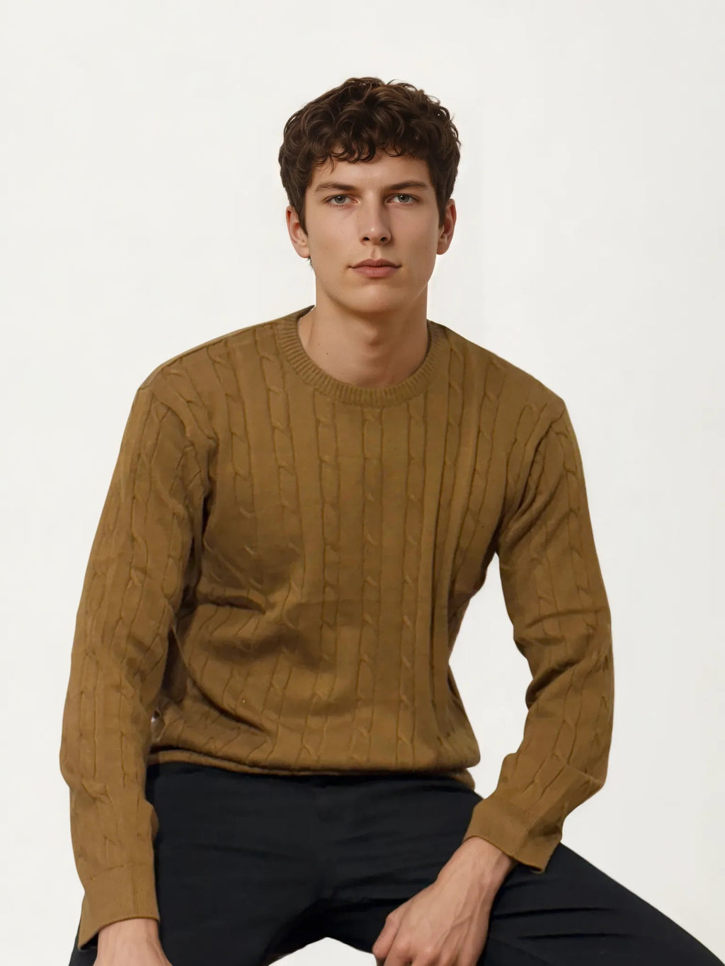 Knitted Brown T-Shirt