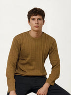 Knitted Brown T-Shirt