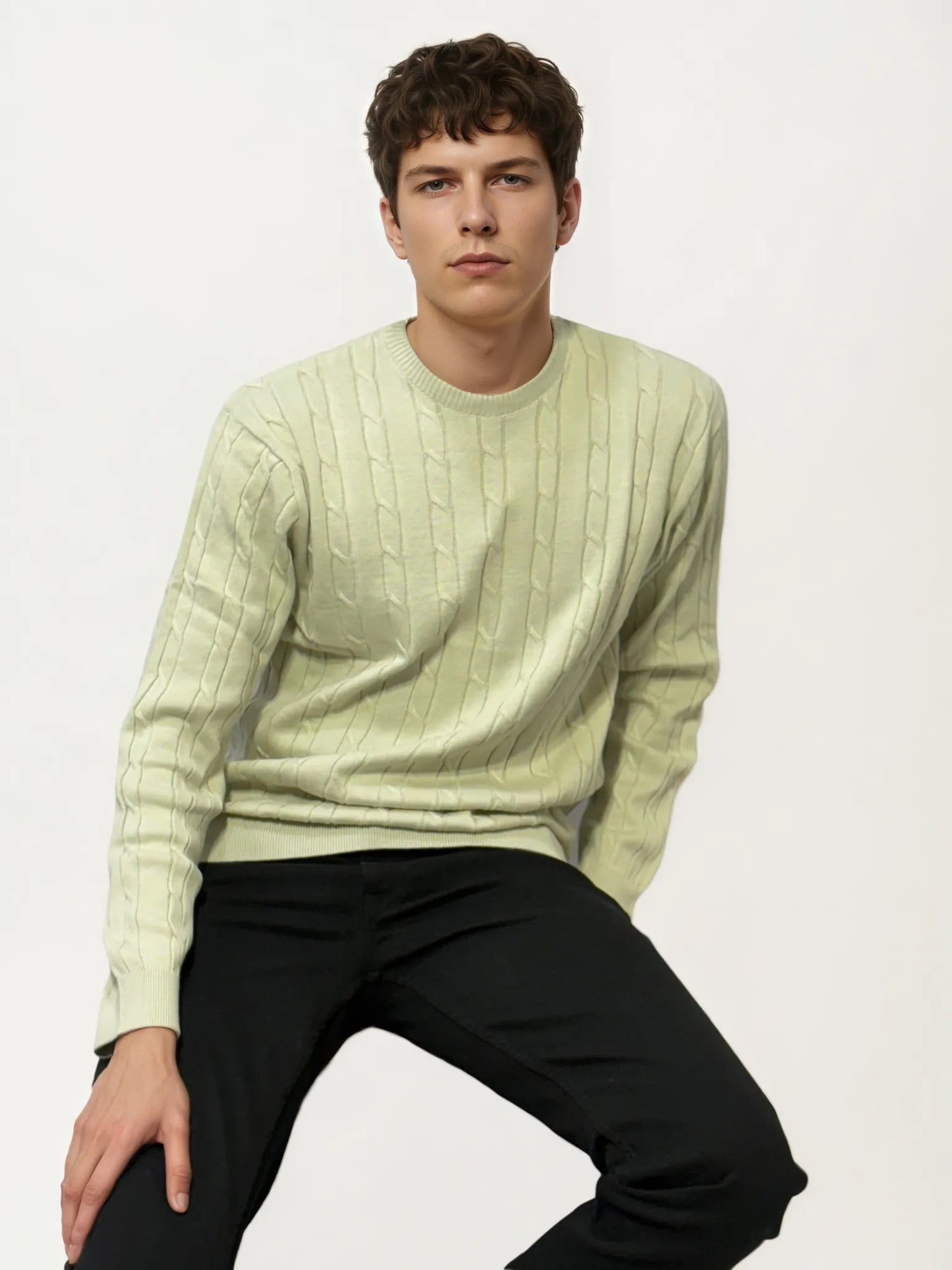 Knitted Beige T-Shirt