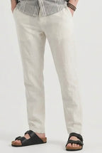 White Linen Trousers