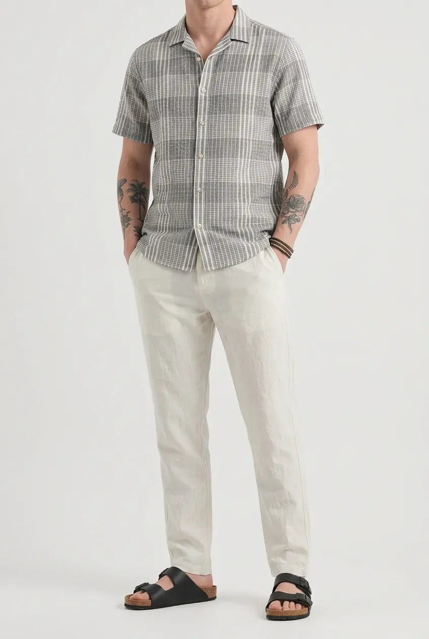 White Linen Trousers