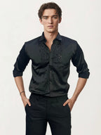 Black Stone-Work Party Wear Shirt