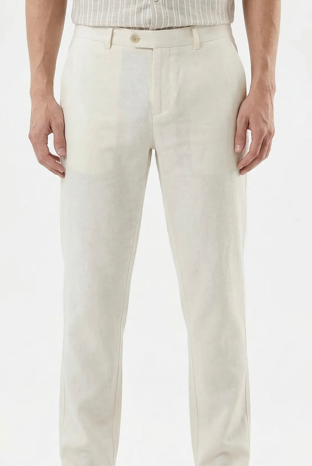White Linen Trousers