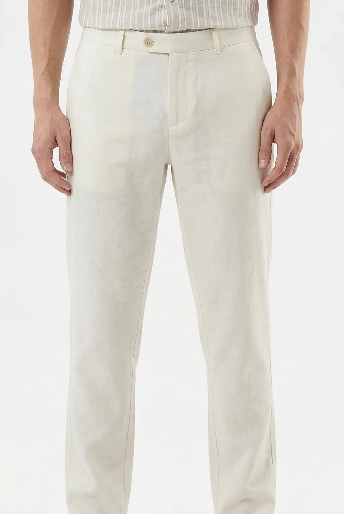 White Linen Trousers