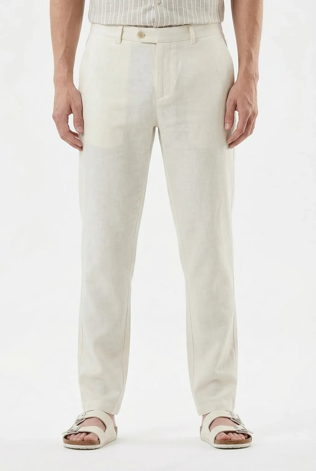 White Linen Trousers