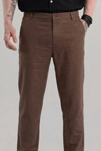Brown Linen Trousers