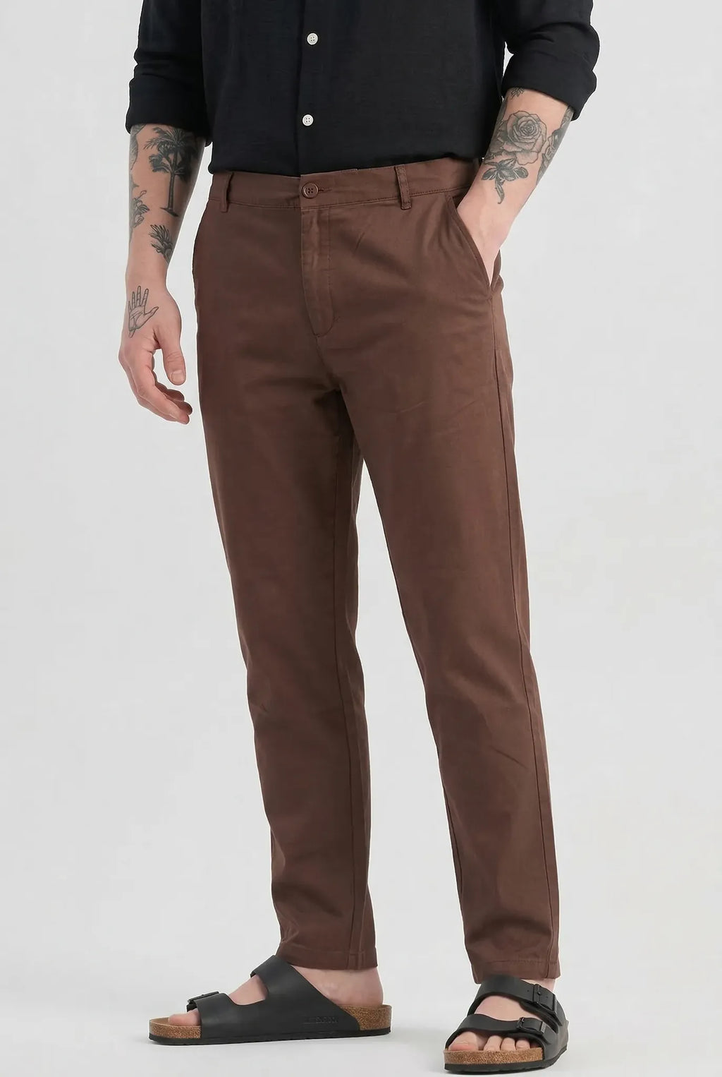 Brown Linen Trousers