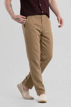 Light-Brown Linen Trousers