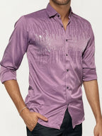 Pink Stone-Work Party Wear Shirt