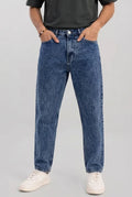 Mid Blue Straight Fit Denim