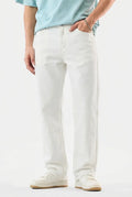 Semi White Regular Fit Jeans