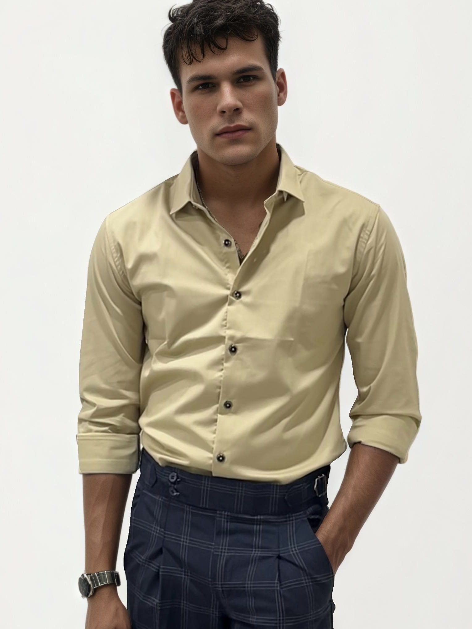 Dark Blue Checked Gurkha Trousers