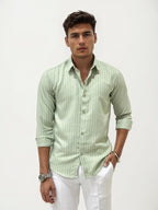 Lime Green Slim Fit Shirt