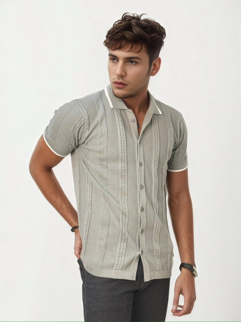 Grey Polo T-Shirt