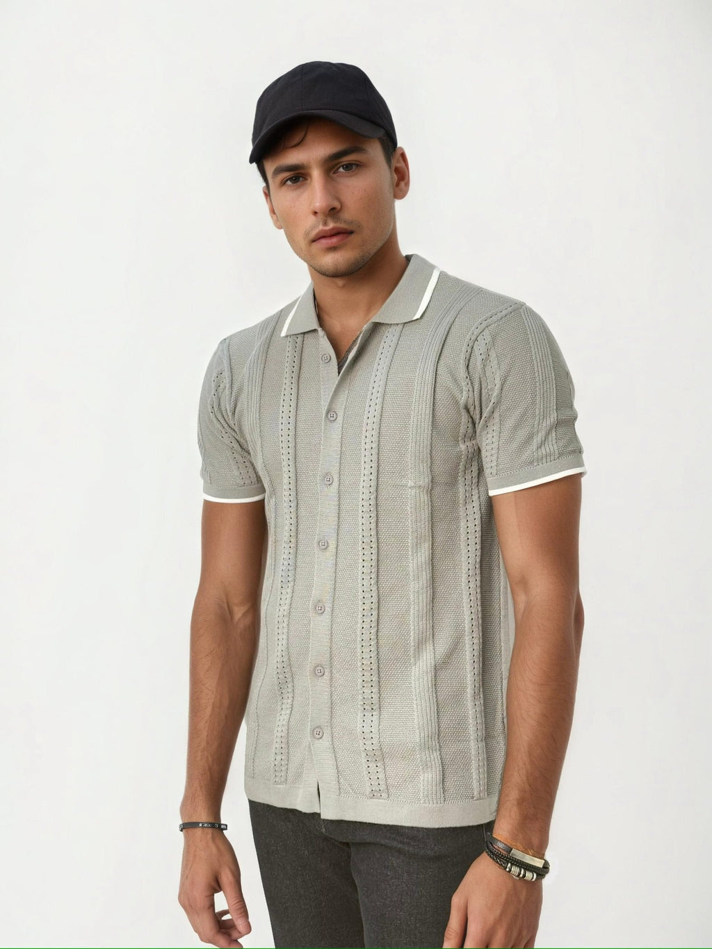 Grey Polo T-Shirt
