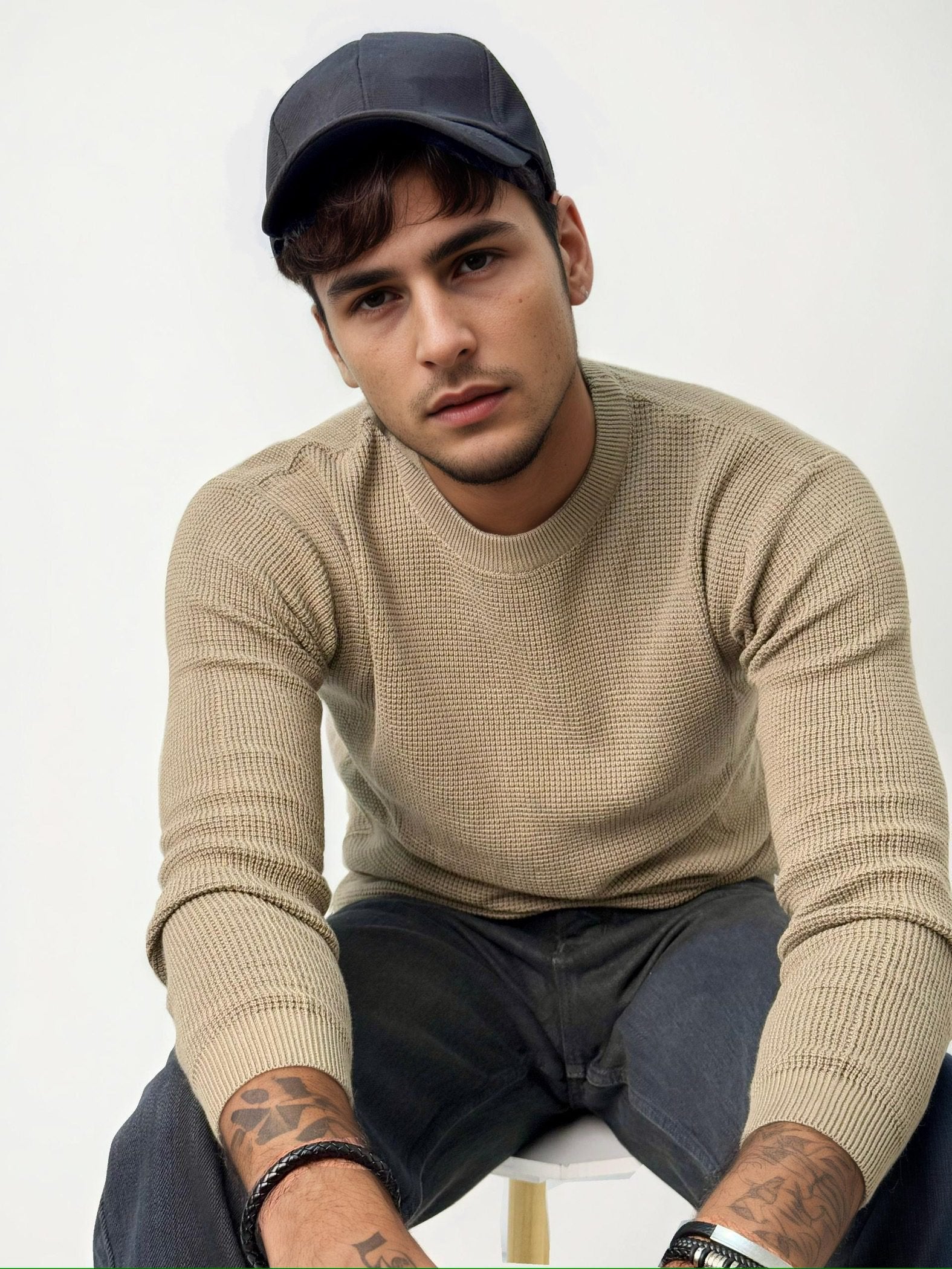 Beige Sweat-Shirt