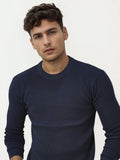 Blue Netted Sweatshirt