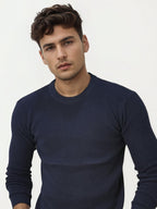 Blue Netted Sweatshirt