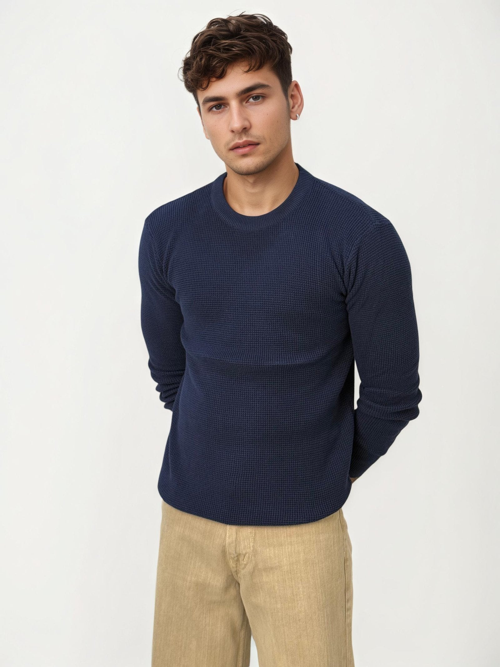 Blue Netted Sweatshirt