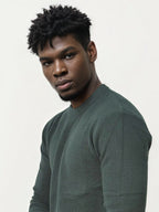Green Netted Sweatshirt