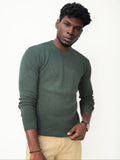 Green Netted Sweatshirt