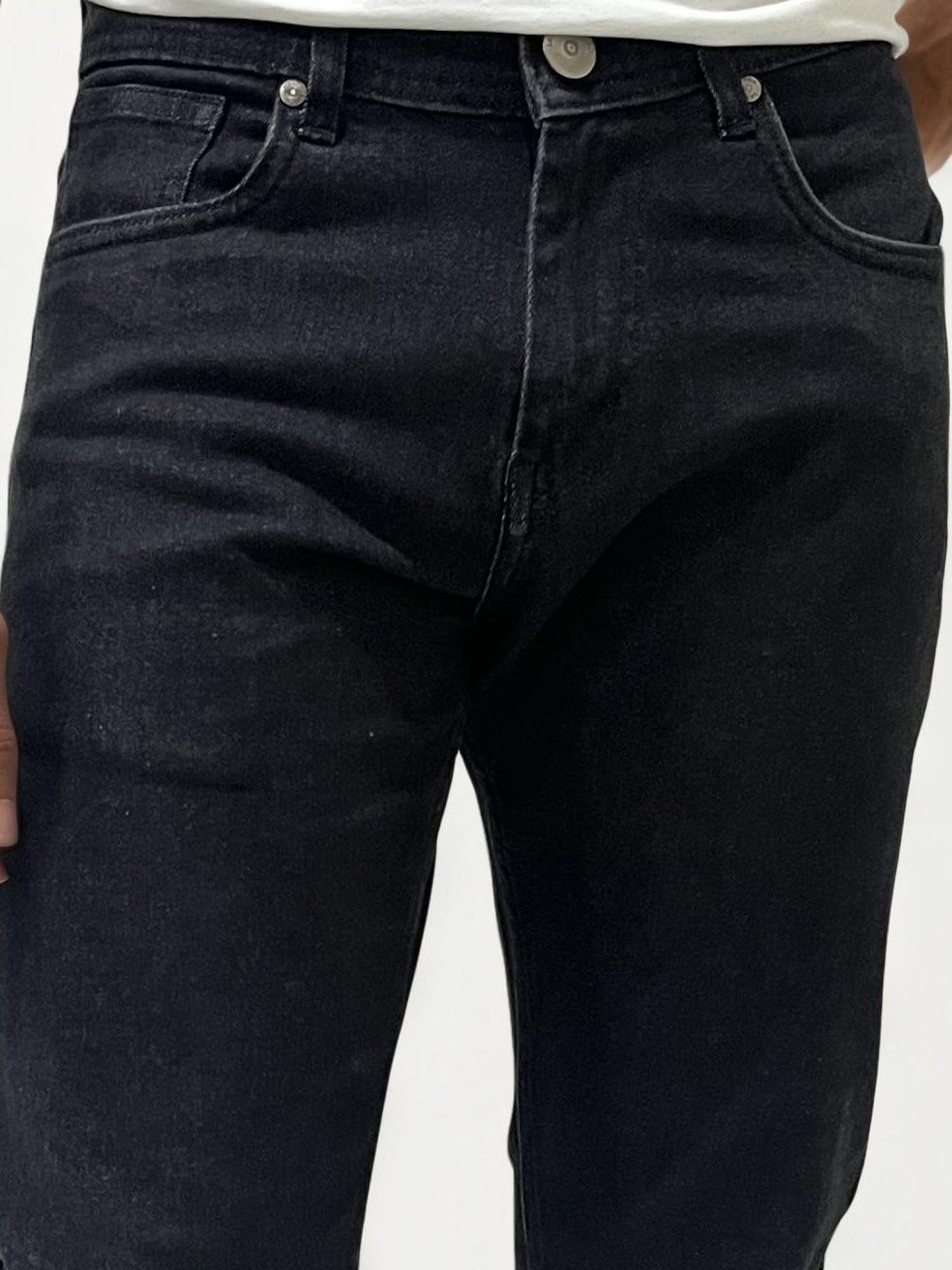Black straight fit jeans