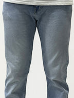 Blue straight fit jeans