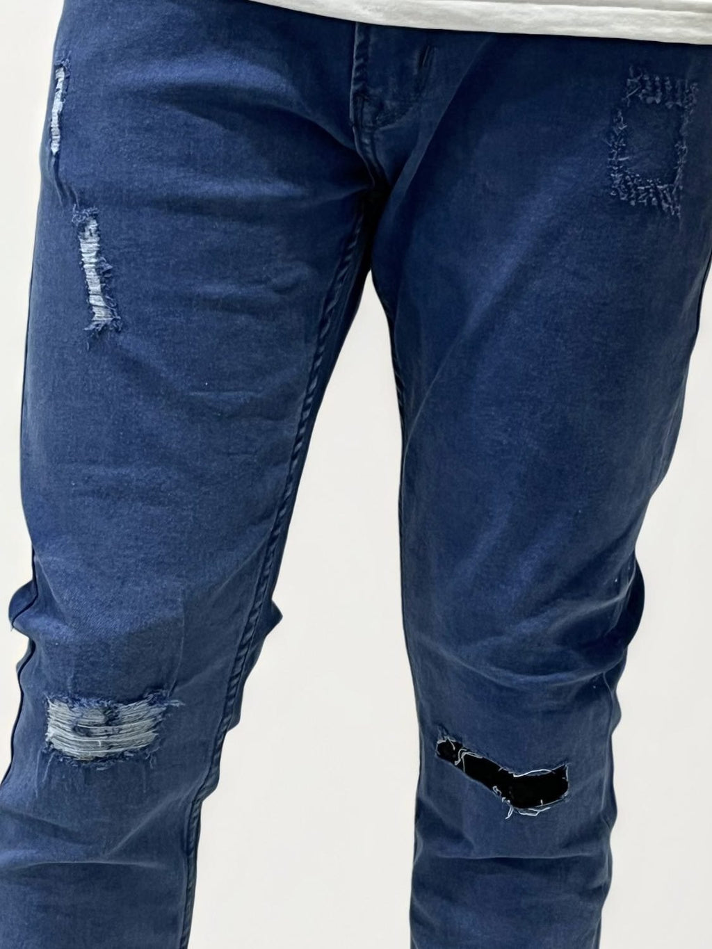 Dark Blue Distressed