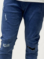 Dark Blue Distressed