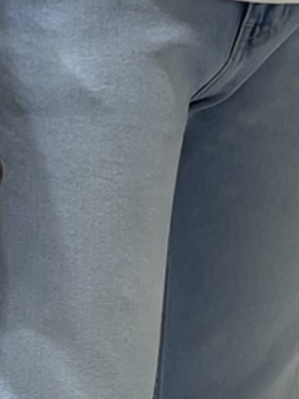 Blue straight fit jeans