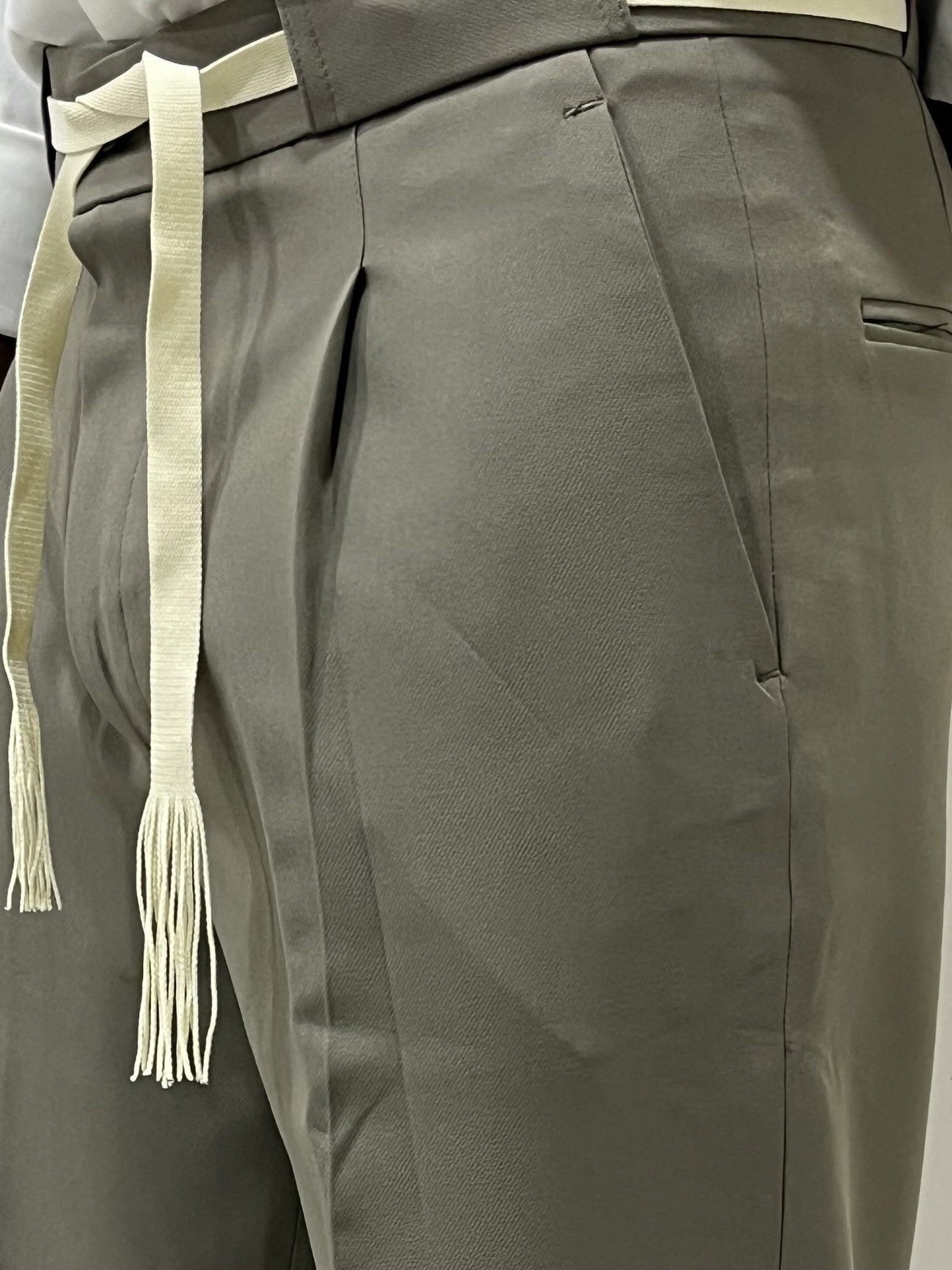 Olive Green Tailored Trousers