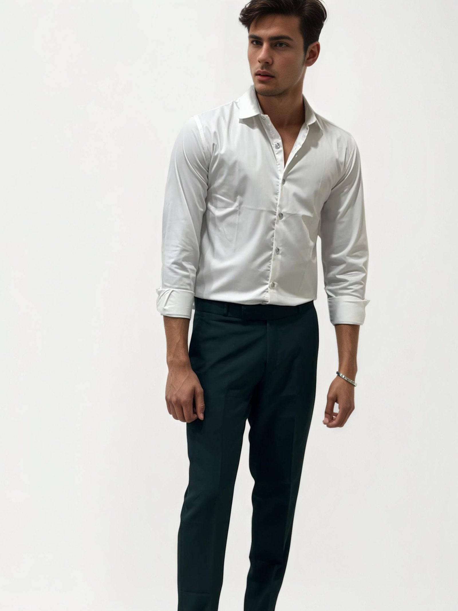 Dark Green Formal Trousers