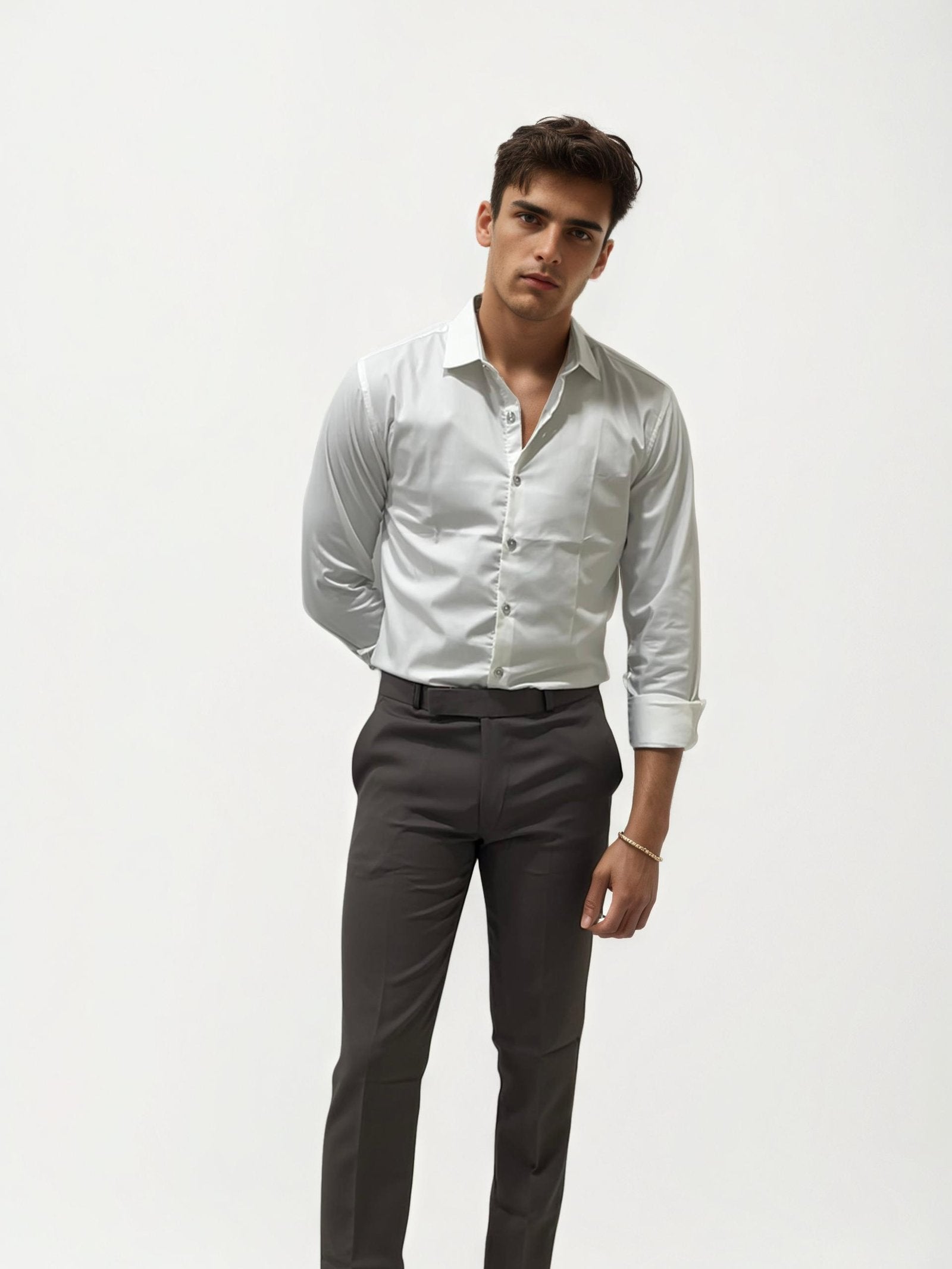 Dark Tapered Trousers