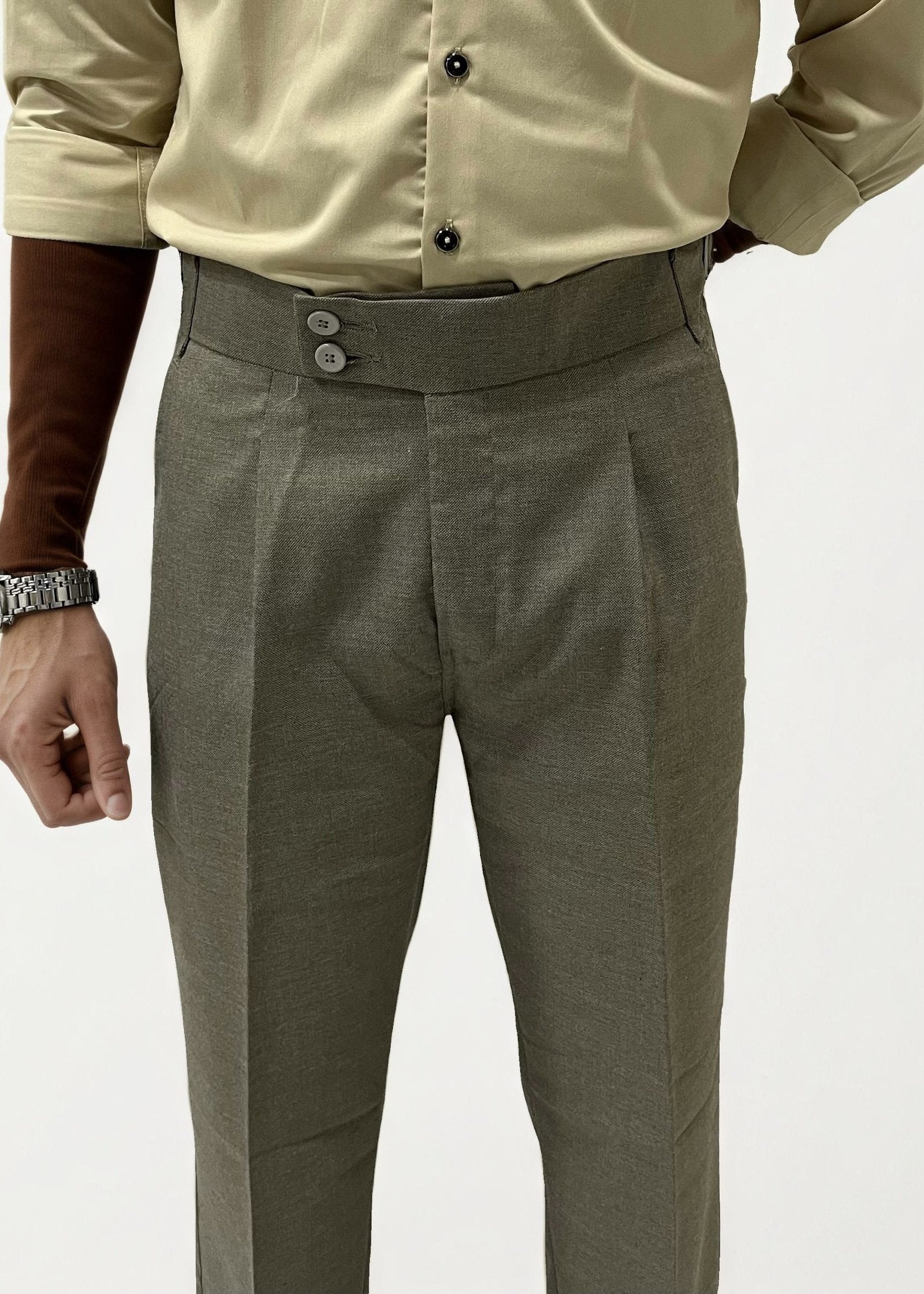 Olive Green Gurkha Trousers