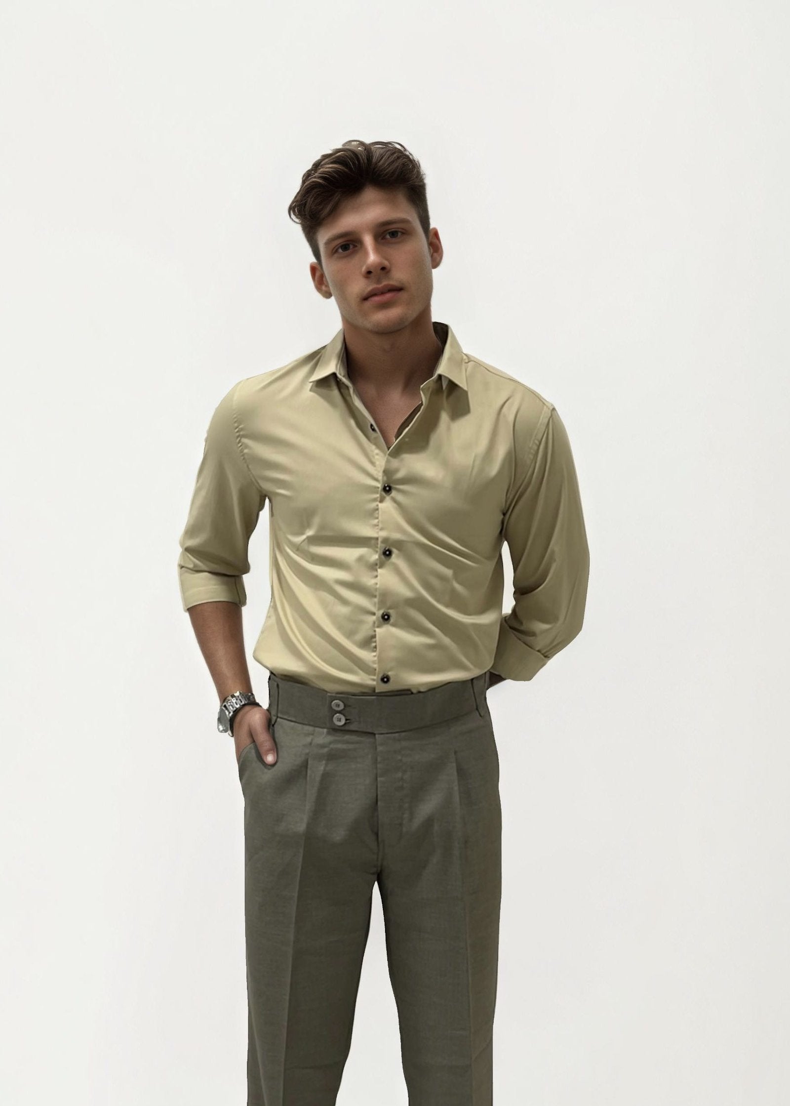 Olive Green Gurkha Trousers